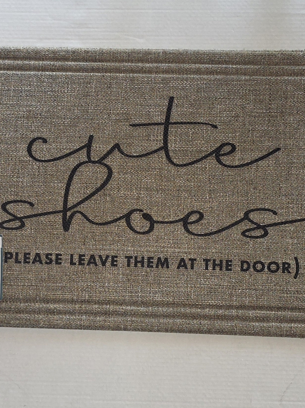Soho Brown & Black 'Cute Shoes' Entryway Mat